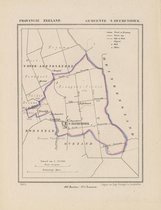 Historische kaart, plattegrond van gemeente S Heerenhoek in Zeeland uit 1867 door Kuyper van Kaartcadeau.com