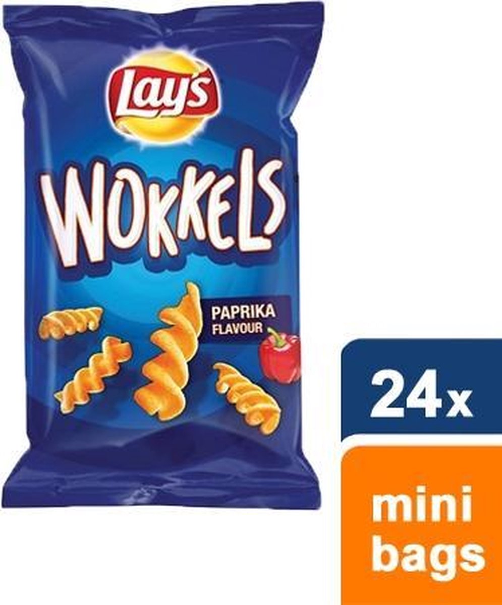 Lay's Chips Wokkels Paprika 24 x 30 gram