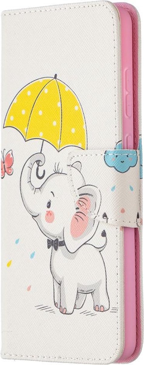 Olifant book case hoesje Telefoonhoesje geschikt voor Samsung Galaxy A72