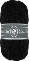 Durable Cosy extra fine - Black 325 - 1 bol van 50 gram katoen/acryl garen