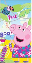 Peppa Pig handdoek - 140 x 70 cm. - Peppa Big strandlaken / badhanddoek