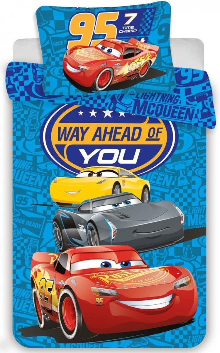 Disney Pixar Cars - Dekbedovertrek Baby 100 x 135 cm 40 x 60 cm 100% katoen Disney Pixar Cars - Dekbedovertrek Baby 100 x 135 cm 40 x 60 cm 100% katoen