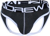 Andrew Christian Show-It Retro Pop Locker Room Jock Grijs - MAAT L - Heren Ondergoed - Jockstrap voor Man - Mannen Jock