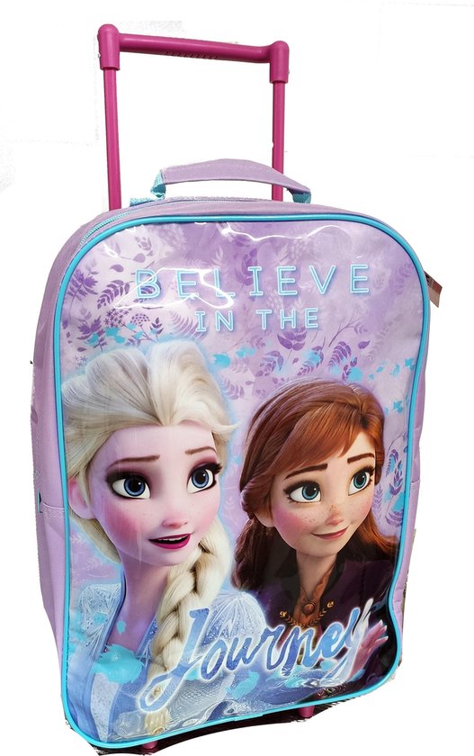 Frozen ANNA & ELSA Trolley Koffer Logeren Vakantie Lila Lief
