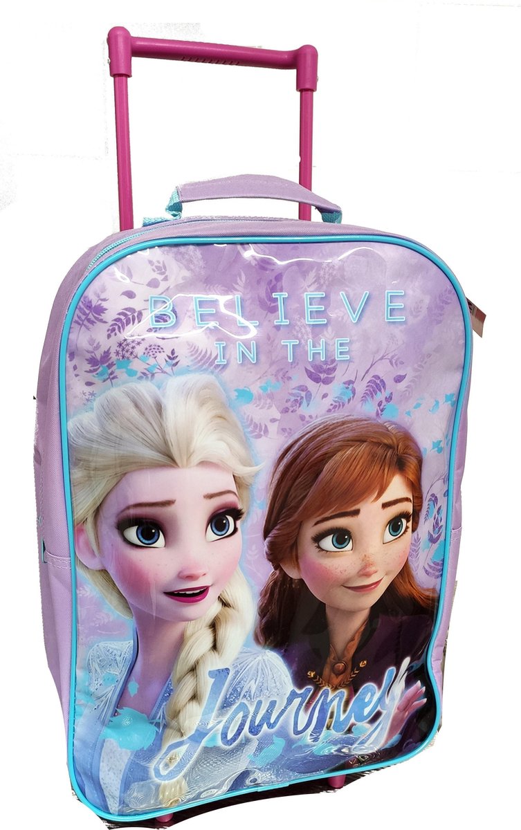 Frozen ANNA & ELSA Trolley Koffer Logeren Vakantie Lila Lief | bol.com