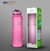 Sportfles shaker bpa-vrij roze 550ml
