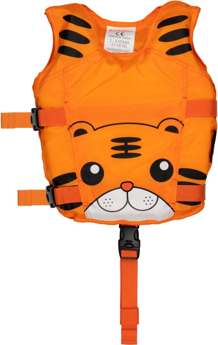 Waimea Zwemvest Dier - 1-3 Jaar - Tijger - Oranje