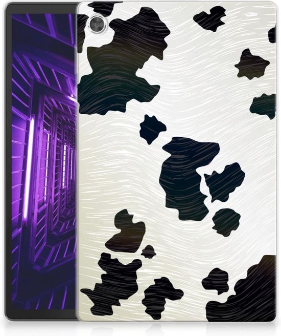 Coque en Siliconen Lenovo Tab M10 Plus Coque arrière avec photo taches de vache avec côtés transparents