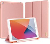 iPad 7 hoes / iPad 8 hoes - iPad 10.2 hoesje met standaard - Roze - Dux Ducis