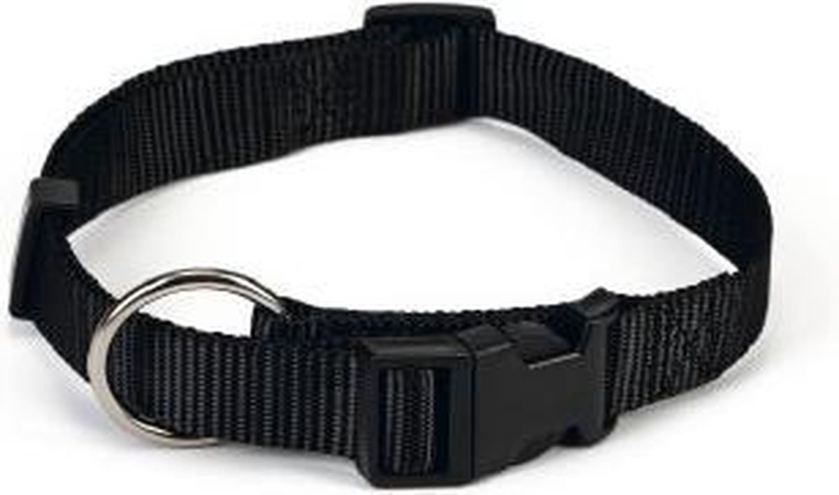 Nylon halsband verstelbaar 30-45x15 zwt
