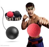 Reflex Bal - BoksBal - Hoofd Reflex Bal - Workout boksbal - Hoofdband - Kickboks - Workout Afvallen – Speed ball - 2 verschillende soorten Pu Balls