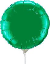 Groene folie ballon rond 40 cm , kindercrea