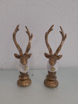 Herten beeldjes- 2 stuks