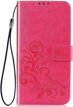 Samsung Galaxy S20 Bookcase - Roze - Bloemen - Portemonnee hoesje