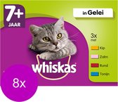 Whiskas 7+ Mix In Gelei - Kattenvoer - 8 x 12x100 g