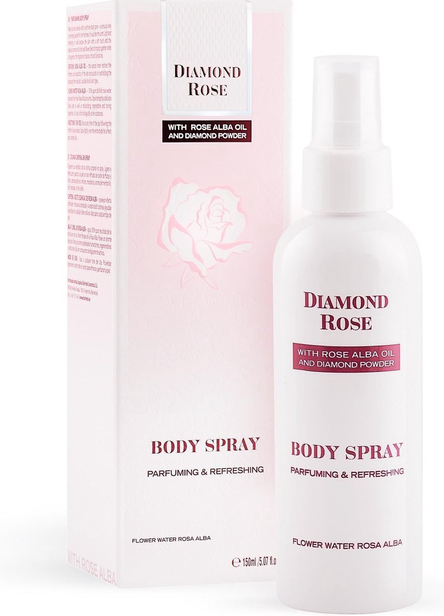 Witte roos Alba body spray parfumerend 150 ml Biofresh Diamond Rose