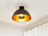 Beliani THAMES - Plafondlamp - zwart - metaal