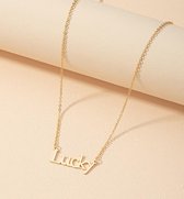 Lucky ketting | goud gekleurd