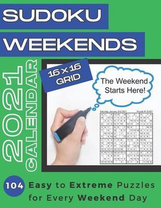 Sudoku Weekends Calendar 2021 Puzzlestoria 9798573836911 Boeken 