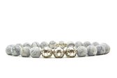 Beaddhism - Armband - De Duif - Zilver - Eva 3 - 8 mm - 20 cm