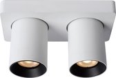 Lucide NIGEL - Plafondspot - LED Dim to warm - GU10 - 2x5W 2200K/3000K - Wit