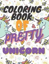 Coloring Book of Pretty Unicorn