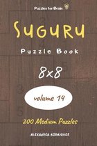 Puzzles for Brain - Suguru Puzzle Book 200 Medium Puzzles 8x8 (volume 14)