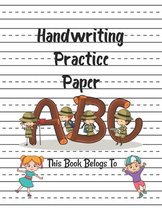 Handwriting Practice Paper ABC This Book Belongs To