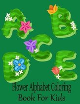 Flower Alphabet Coloring Book For Kids