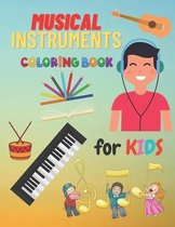 Musical Instruments Coloring Book For Kids