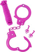 Metal Cuffs and Rope Pink | NMC