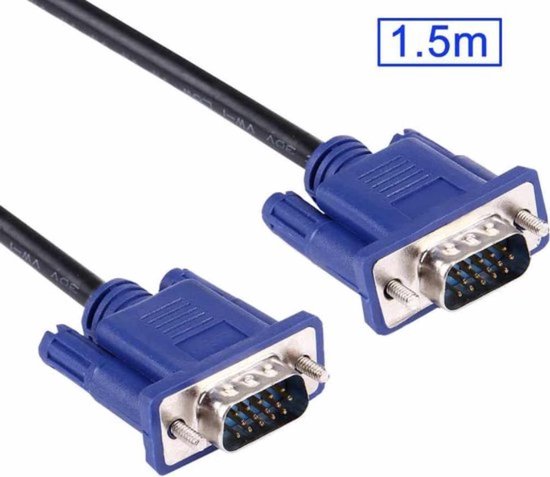 Jumalu VGA naar VGA kabel - Lengte: 1.5m - Goede kwaliteit - VGA (D-Sub)  naar VGA... | bol.com