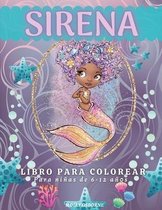 Sirena Libro Para Colorear Para Ninas de 6 a 12 anos: Dibujos animados, disenos unicos e imagenes encantadoras