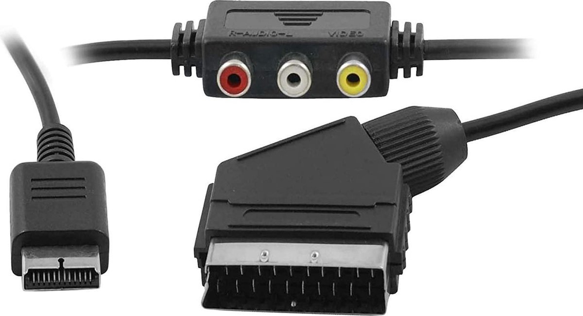 Câble Eaxus Playstation RGB Scart TV 2 mètres - avec sortie Audio pour PSX  PS1 PS2 PS3 | bol.com