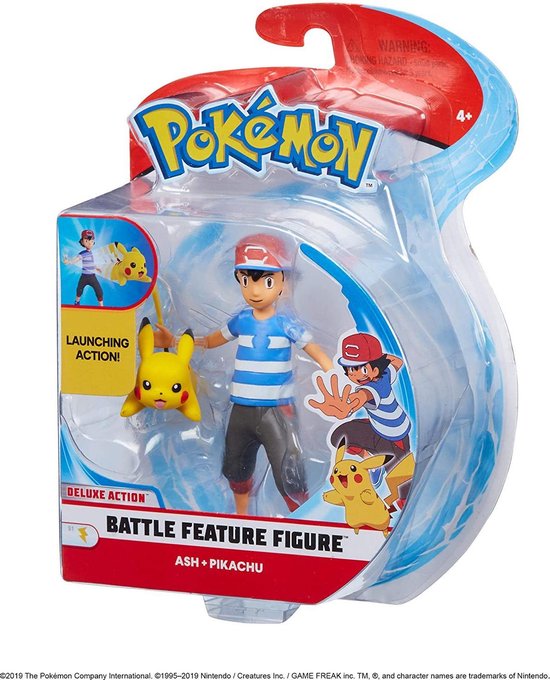 schrobben vraag naar Partina City Pokemon Battle Feature Figure - Ash & Pikachu | bol.com