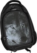 Rugzak met 3D afbeelding Dark Wolf - Cazmy collection