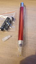 Lisas JDP Diamond Painting lichtpen met extra opzetstuk incl. Batterijen; Kleur Rood
