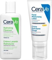 Cerave Best Selling Duo SMALL: Facial Moisturising Lotion PM SPF25 52ml + Hydrating Cleanser 88ml