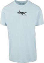 FitProWear Casual T-Shirt Heren Lichtblauw - Maat XXL - Shirt - Sportshirt - Casual Shirt - T-Shirt Ronde Hals - T-Shirt Slim Fit - Slim Fit Shirt - T-Shirt korte mouwen