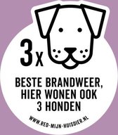 Red Mijn Huisdier Sticker (3 honden)