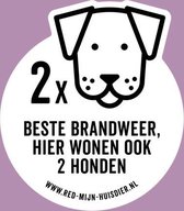 Red Mijn Huisdier Sticker (2 honden)