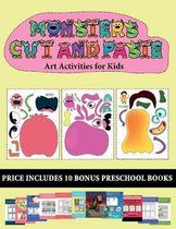 Art Activities for Kids (20 full-color kindergarten cut and paste activity sheets - Monsters)