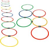 Coördinatie Ringen | Hoepels Set 20 Hoepels Ø39 cm + 25 Koppelstukken Groen, Geel, Rood, Blauw| Speelringen | Trainingsringen |