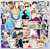 Justin Bieber stickers - 50 verschillende stickers - Herbruikbaar en watervast