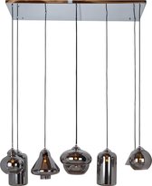 Hanglamp grijs/zilver met 8 verschillende lampen (r-000SP36907)