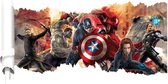 Avengers muur, - vloersticker - 90 x 50 cm - Avengers - kinderkamer - badkamer