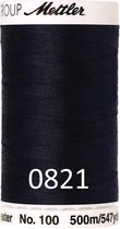 Mettler/Amann universeel naaigaren, grote klos 500m, donkerblauw - 0821