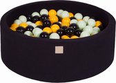 Ballenbak KATOEN Zwart - 90x30 incl. 200 ballen - Mint, Oranje, Wit