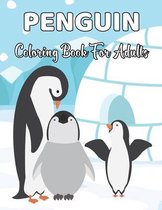 Penguin Coloring Book For Adults