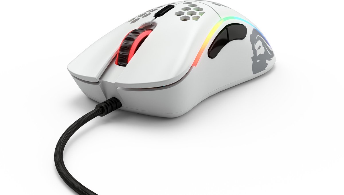 Glorious PC Gaming Race Model D- (small) - Muis - voor gaming - 6 knoppen - 12000 dpi - Mat Wit